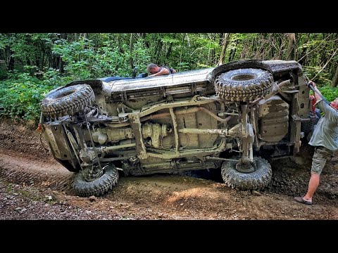 Видео: Перевернули Nissan Patrol не беда! У нас по другому не получается.