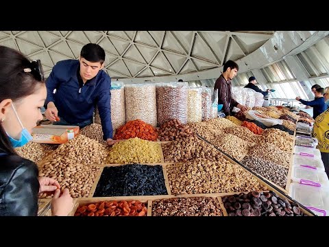 Видео: Огромный базар сухофруктов в Узбекистане . Я такого ещё не видела !!! ЧОРСУ
