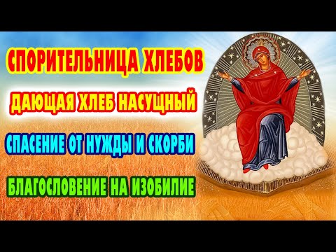 Видео: Сильнейшая молитва о БЛАГОПОЛУЧИИ семьи и изобилии! Чудотворная икона «Спорительница хлебов»