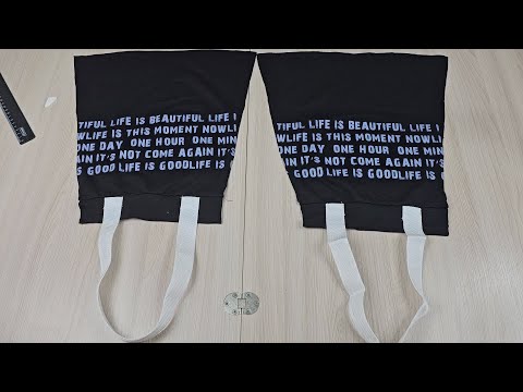 Видео: 👜 Отрезала рукава от старой кофты, чтобы сшить удобную сумку - Быстро и Просто! ✂️✨