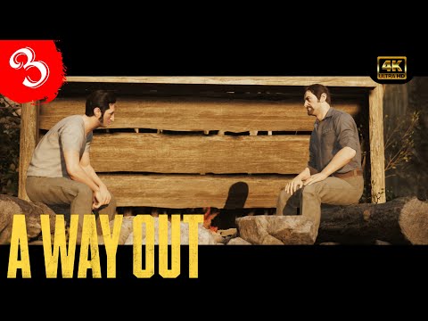 Видео: Рыбалка по старинке.Прохождение A Way Out(4K).#Часть3.