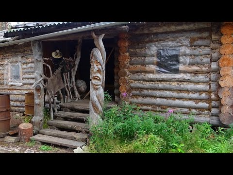 Видео: Путешествие на Ямозеро Ч19. Дом, где живёт отшельник на реке Мезенская Пижма. Один в глухой тайге