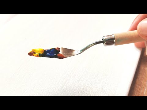 Видео: Рисуйте горы с БОЛЬШОЙ ЛЕГКОСТЬЮ / Акриловая живопись для начинающих