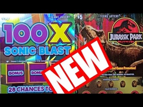 Видео: Парк Юрского периода и 100-кратный бонус SONIC BLAST — лотерейные билеты в Техасе
