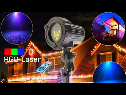 Видео: Садовый лазерный проектор Eshini / Garden Laser Projector Eshini