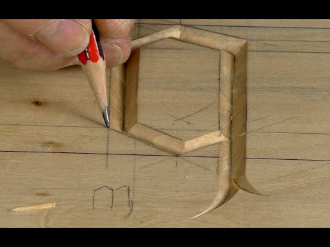 Видео: Как вырезать готические буквы — 2 основные формы букв