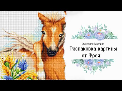 Видео: Распаковка алмазной мозаики от производителя Фрея