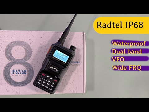 Видео: Radtel IP68 - влагозащищенная рация с широким диапазоном
