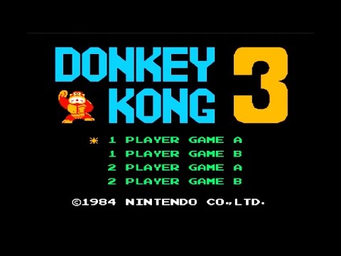 Видео: Полное прохождение (((Dendy))) Donkey Kong 3 / Донки Конг 3