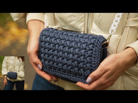 Видео: Самая милая сумочка крючком! Сrochet crossbody bag!