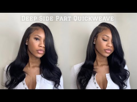 Видео: СПОСОБ СДЕЛАТЬ: Глубокий боковой пробор, быстрое плетение с локонами