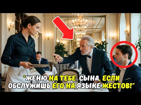 Видео: «Обслужи МОЕГО СЫНА на языке жестов — и выйдешь за него ЗАМУЖ!» — насмехался МИЛЛИОНЕР… И остолбенел
