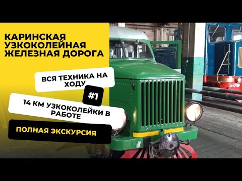Видео: Каринская узкоколейная железная дорога - Путешествие по ужд \ Экскурсия
