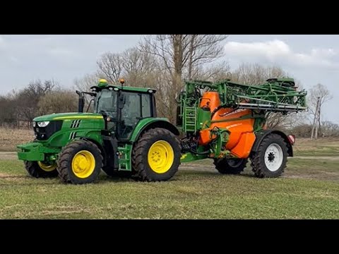 Видео: РАПС 2023. ЧАСТЬ 1 John Deere 6150M и Amazone UX 5200 Super