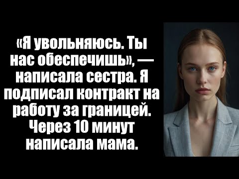 Видео: «Я ухожу с работы — вы позаботитесь о нас, пока я выясню все», — написала сестра.