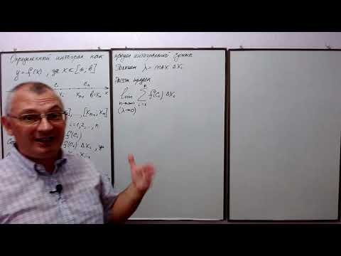 Видео: Определенный интеграл как предел интегральной суммы. Высшая математика.