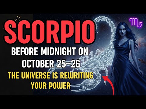 Видео: Скорпион – до полуночи 25–26 октября: Вселенная переписывает вашу силу