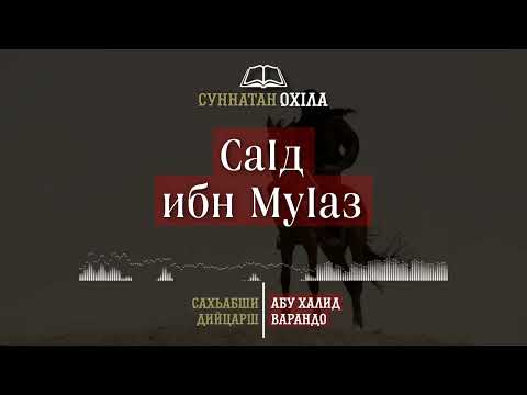 Видео: 10. СаIд ибн МуIаз | САХЬАБШИ ДИЙЦАРШ