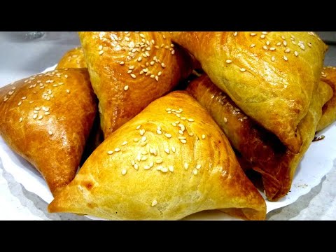 Видео: Хрустящие Пирожки треугольники с тыквой и мясом, а-ля Самса! Рецепт вкусный и простой по домашнему