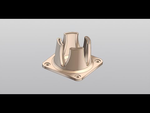 Видео: Как создать 3д модель детали в КОМПАС 3D Булевая Массив Каркас Вырез Проецировать Оболочка
