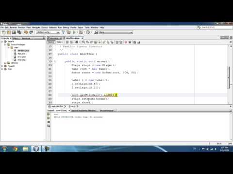 Видео: JavaFX Урок 7 - Alert Box