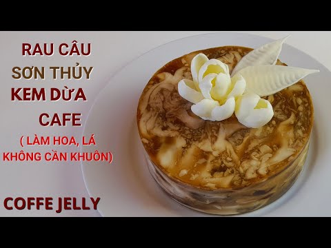 Видео: Рецепт кофейного желе / желейного торта - Как сделать простые ЦВЕТЫ ШОКОЛАД без плесени