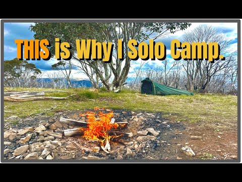 Видео: В одиночку в Викторианских Альпах: приготовление пищи у костра и грозы