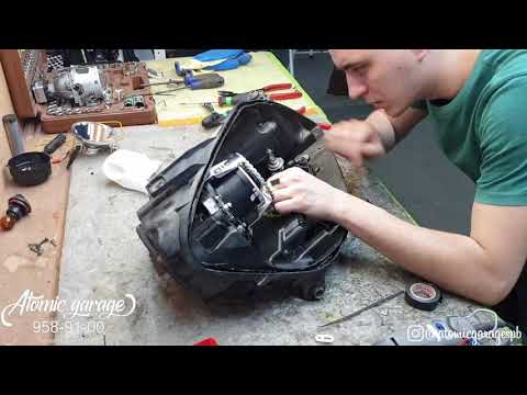 Видео: Mercedes GL164 установка линз Diliht