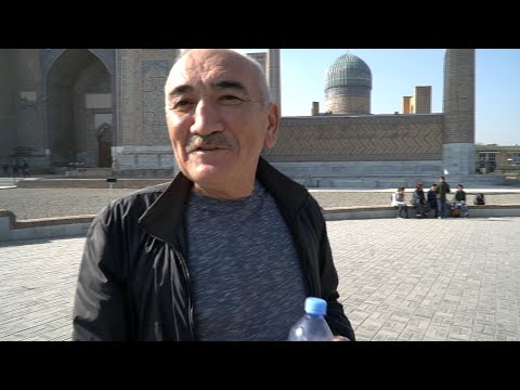 Видео: Узбекистан # 4. Самарканд. Сиабский базар. Иранский плов. Регистан