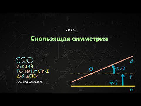 Видео: 33. Скользящая симметрия. Алексей Савватеев. 100 уроков математики