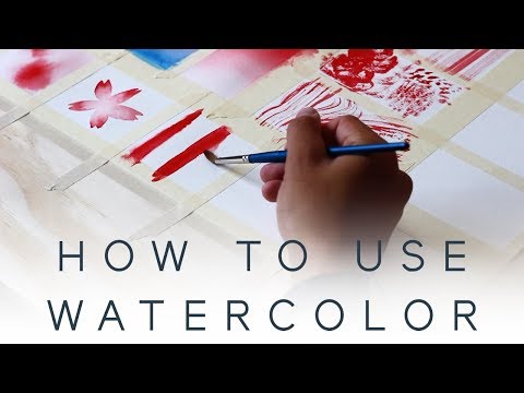 Видео: УЧЕБНИК АКВАРЕЛИ — Техники рисования по-сухому // Часть вторая