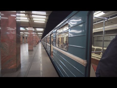 Видео: Russia, Moscow, metro ride from Печатники to Кожуховская