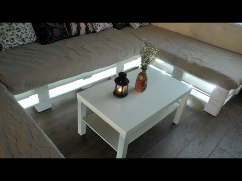 Видео: Диван из поддонов pallet sofa СТРОИМ ДЛЯ СЕБЯ