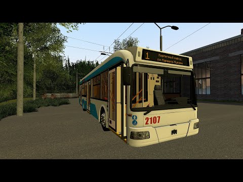 Видео: Trolleybus FS | АКСМ 321 New | 1 маршрут Сурск | Симулятор троллейбуса