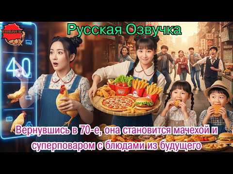 Видео: Вернувшись в 70-е, она становится мачехой и суперповаром с блюдами из будущего.#дорама#2025