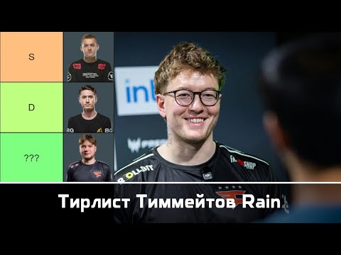 Видео: Тирлист Тиммейтов Rain в Faze Clan