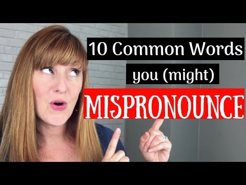 Видео: 10 распространённых английских слов, которые вы (возможно) неправильно произносите | Типичные оши...
