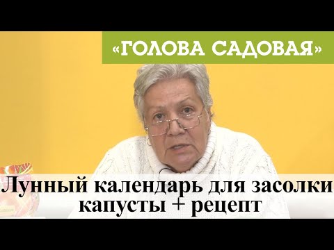 Видео: Голова садовая - Лунный календарь для засолки капусты + рецепт