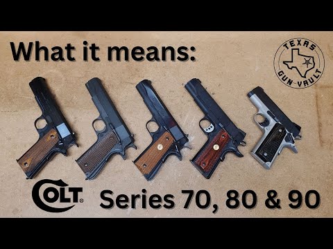 Видео: Что это значит? Colt Series 70, 80 и 90 1911 в сравнении с 1911 и 1911A1.