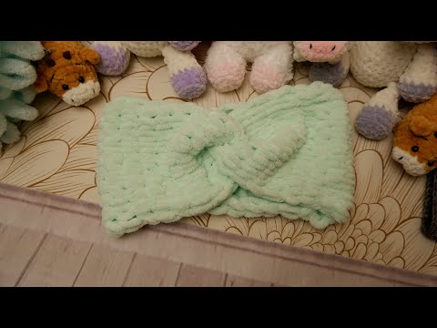 Видео: Повязка за 15 минут из Ализе Пуффи Файн