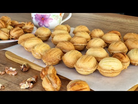 Видео: Внимание! Вкусно #ОРЕШКИ со Сгущенкой Вкусное Домашнее ПЕЧЕНЬЕ #Рецепт. Идеальное тесто для орешков!