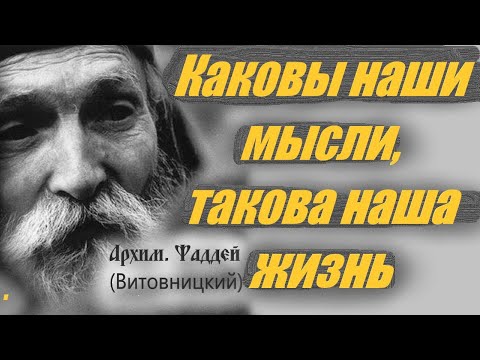 Видео: Наши мысли действуют не только на нас, но и на окружающий животный и растительный мир.Архим. Фаддей