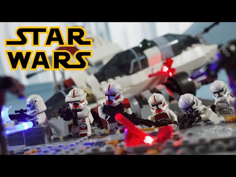 Видео: Осада Корусанта | Lego Clone Wars покадровая съёмка