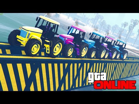 Видео: КТО УТОНЕТ ПЕРВЫМ И ДОБЕРЕТСЯ ДО ФИНИША !? СКИЛЛ ТЕСТ НА ТРАКТОРАХ В ГТА 5 ОНЛАЙН !