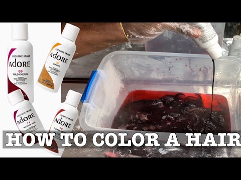 Видео: КАК ОСВЕТИТЬ И ПОКРАСИТЬ ВОЛОСЫ С ПОМОЩЬЮ ОСВЕТИТЕЛЯ, ПРОЯВИТЕЛЯ И КРАСИТЕЛЯ ADORE #louisihuefo #...