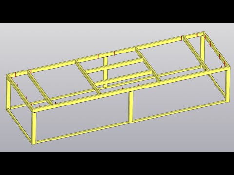 Видео: Компас 3D Металлоконструкции. Построение каркаса