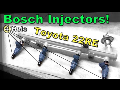 Видео: Модернизация топливной форсунки Bosch с 4 отверстиями для пикапа Toyota 89-95 годов с двигателем ...