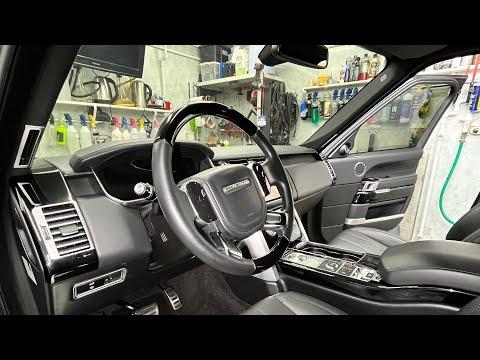 Видео: Химчистка салона Range Rover Vogue. Гаражный детейлинг .