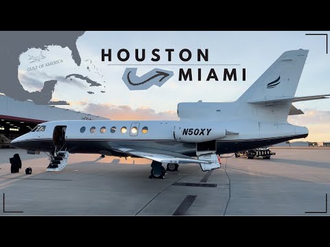 Видео: FALCON 50 Хьюстон → Майами: Над заливом Америка!