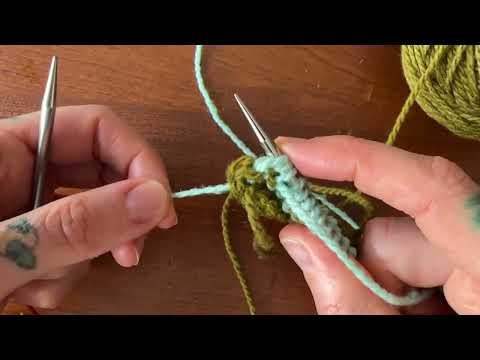 Видео: Учебник по вязанию: Управление сменой цвета с помощью кромки I-cord